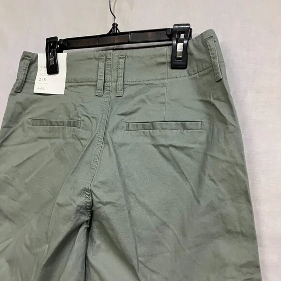 NWT A New Day Women's Olive Green Mid-Rise Straight Leg Stretch Chino Pants - Picture 10 of 16